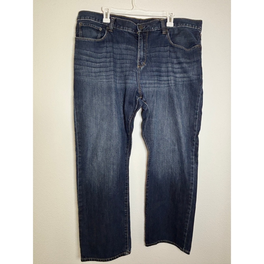 Gap Premium Straight Leg Jeans Mens 42x29 Dark Wash Blue Denim Pants